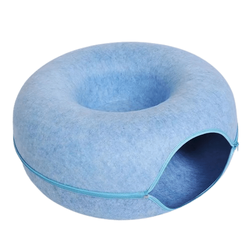 Pattoune™ : Lit tunnel en feutre pour chat