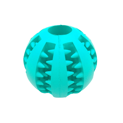 Balle dentaire bleue et à friandise pour chien