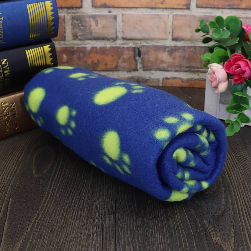 Plaid bleu pour animaux