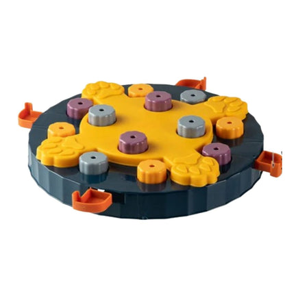 Puzzle bleu anti-glouton interactif pour chien et chat