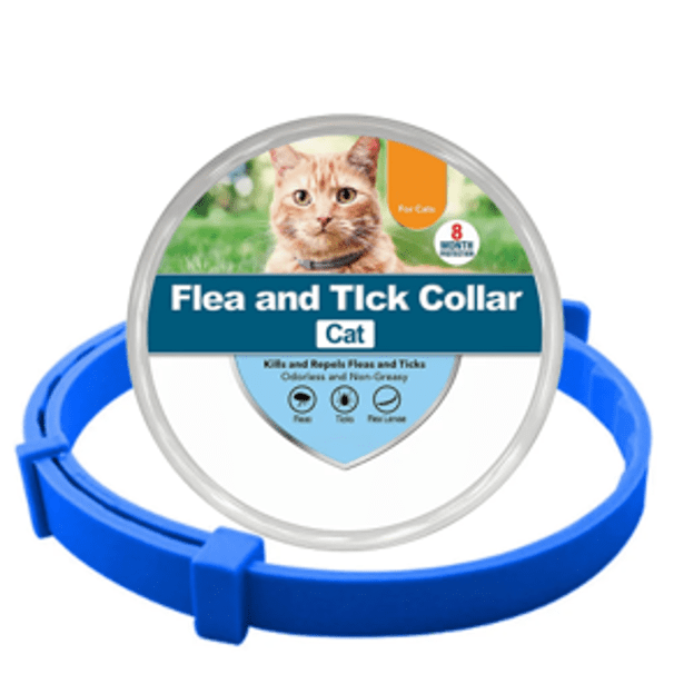Collier anti-puces et anti-tiques bleu pour chat