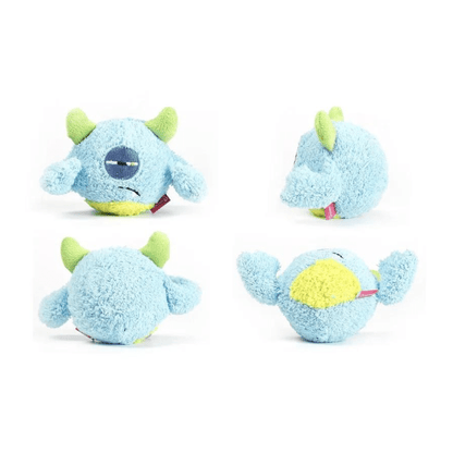 Peluche pour chien - Monstre interactif bleu clair