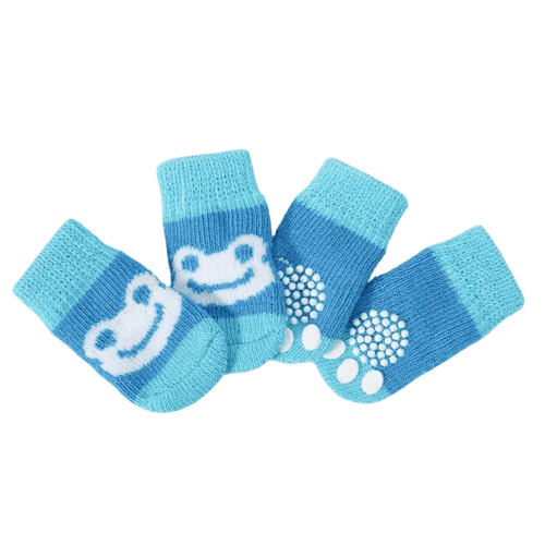 Chaussettes pour chien - Bleu Grenouille