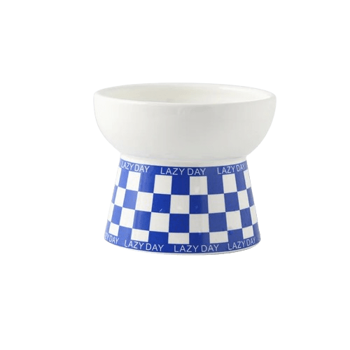 Gamelle céramique design pour chat - Bleu Petit