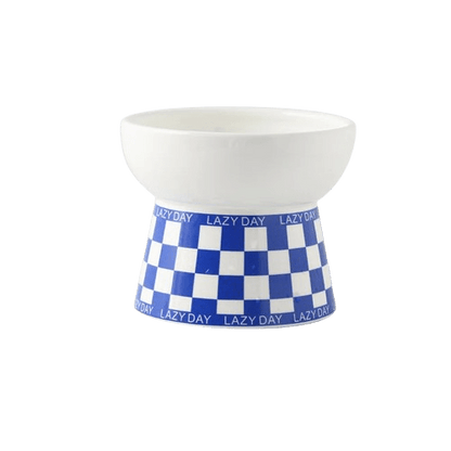 Gamelle céramique design pour chat - Bleu Petit