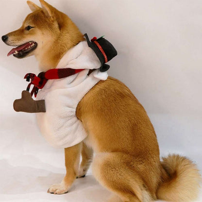 Détails de notre déguisement pour chat et chien - Bonhomme de neige