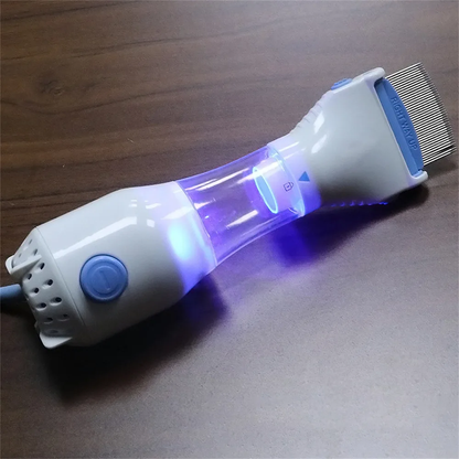 Brosse électrique anti-puces pour animaux de compagnie avec lumière intégrée