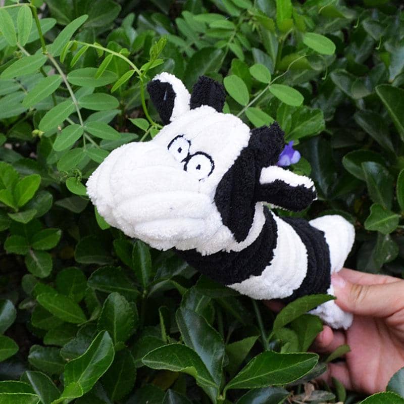 Peluche en forme de vache pour chien