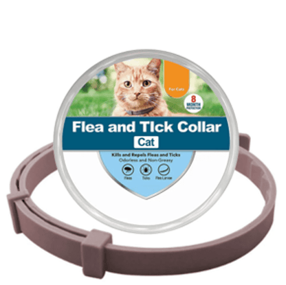 Collier anti-puces et anti-tiques café pour chat