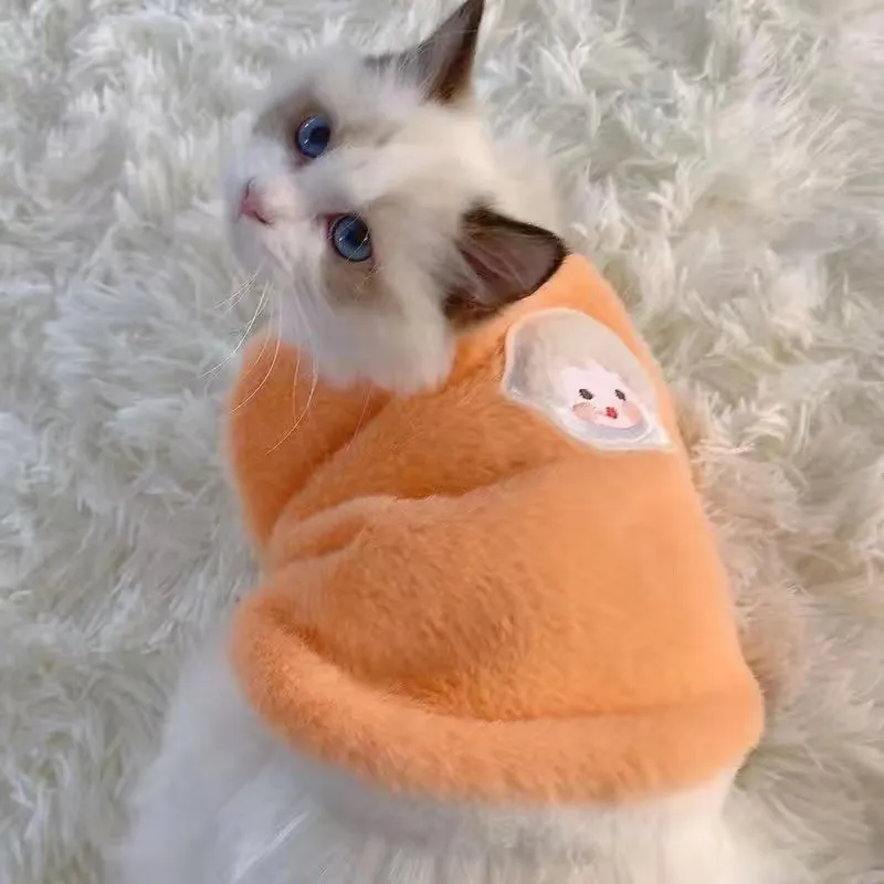 Pull doux et chaud pour chat facile à enfiler et à entretenir