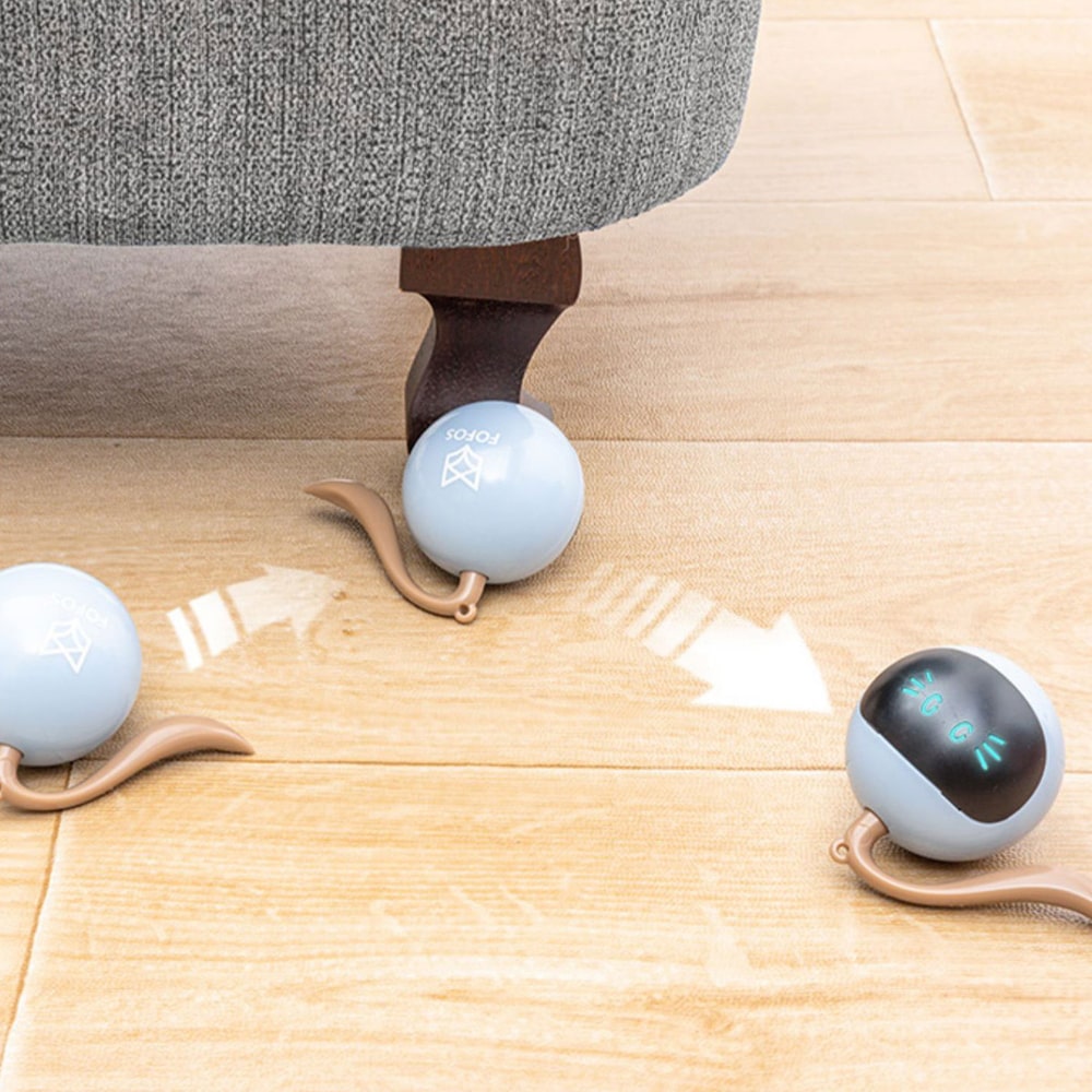Balle automatique interactive pour chat