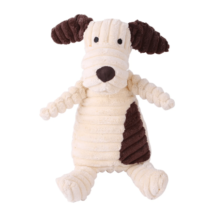 Peluche côtelée chien pour chien