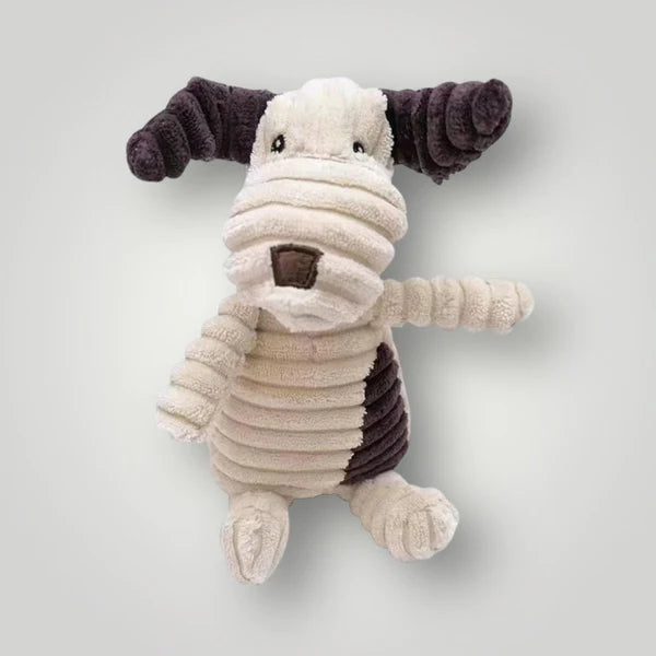 Peluche côtelée chien