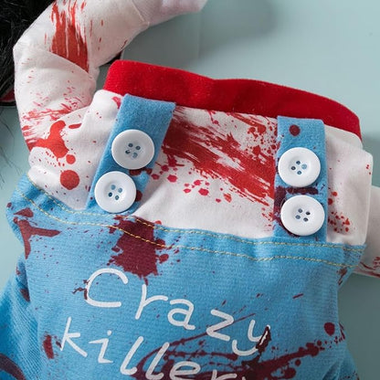 Détails de notre déguisement de Chucky pour chat et chien