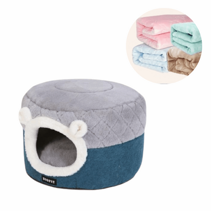 Nid doux pour chat avec plaid