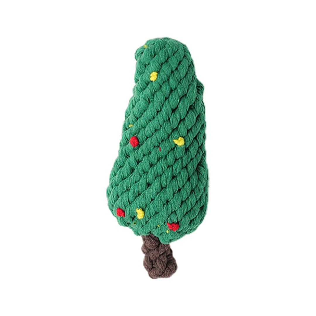 Sapin en corde à mâcher pour chien - édition Christmas