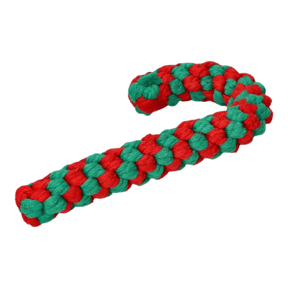 Canne à sucre en corde à mâcher pour chien - édition christmas