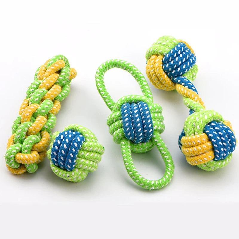 Cordes vertes à mâcher pour chien