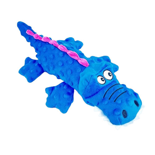 Jouet à mâcher pour chien - Crocodile bleu