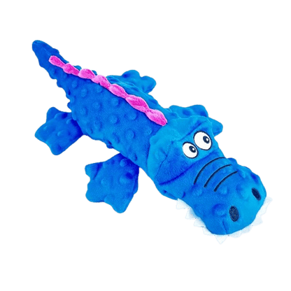 Jouet à mâcher pour chien - Crocodile bleu