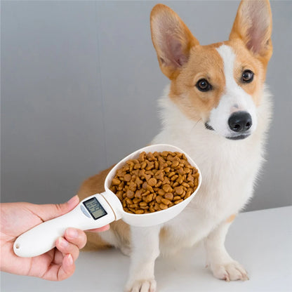 Cuillère balance électronique pour croquettes de chien