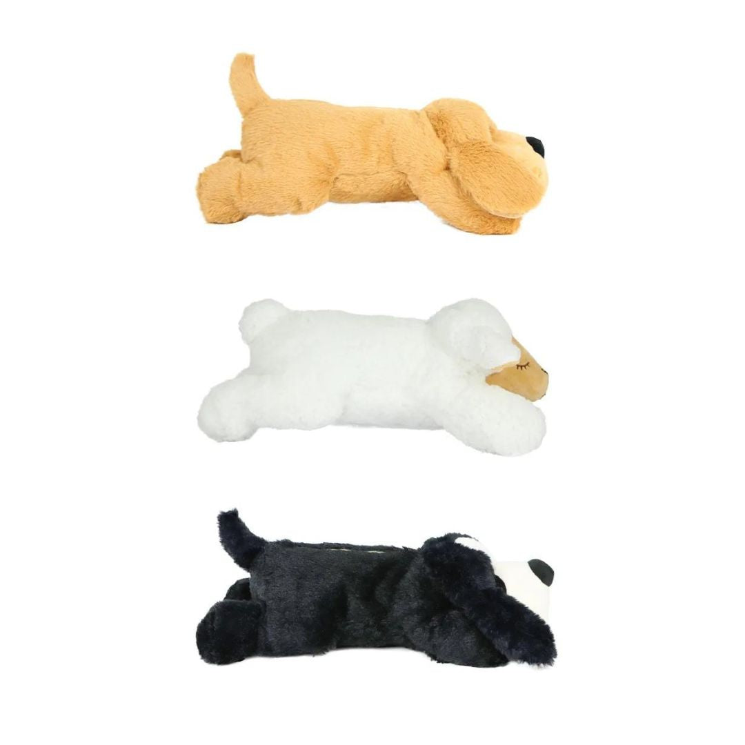 Peluche d'apaisement pour chien de profil
