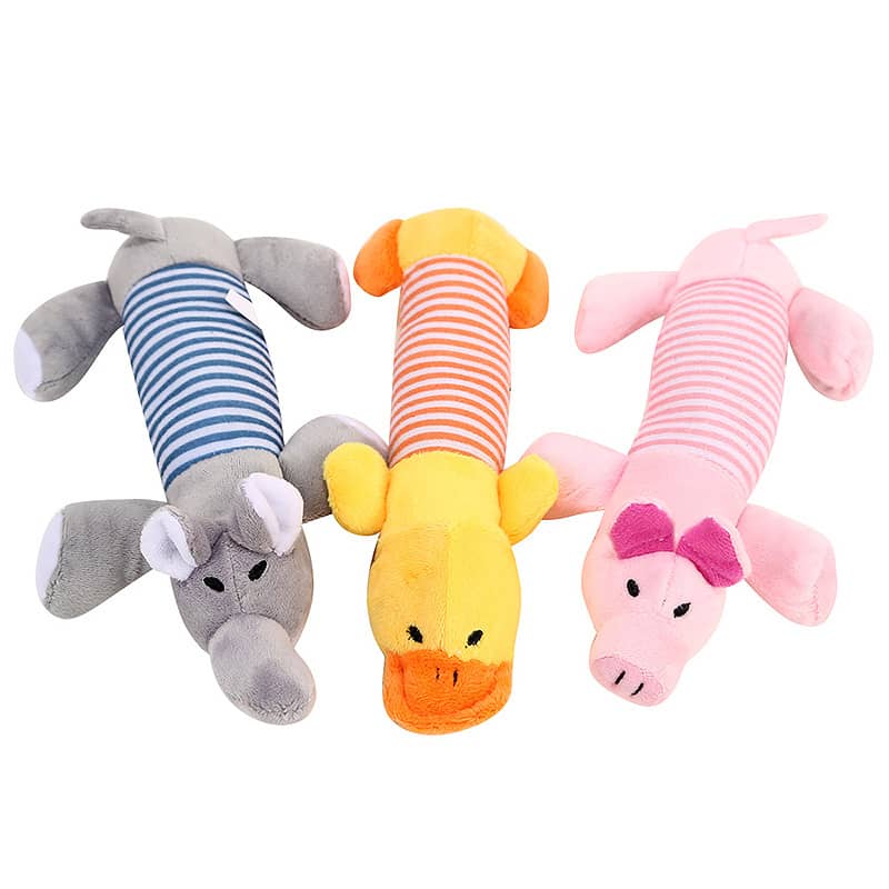 Peluches en forme de cochon pour chien