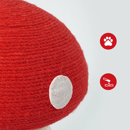 Détails de notre griffoir champignon pour chat