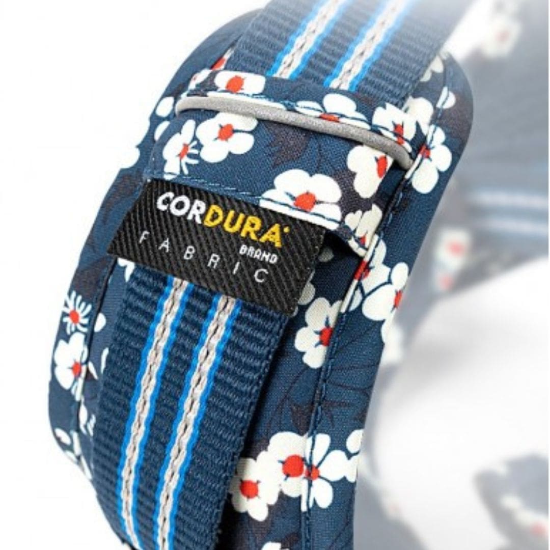 Détails de notre harnais anti traction pour chien - Edition Floral