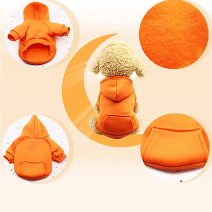 Détails de notre sweat à capuche pour chien