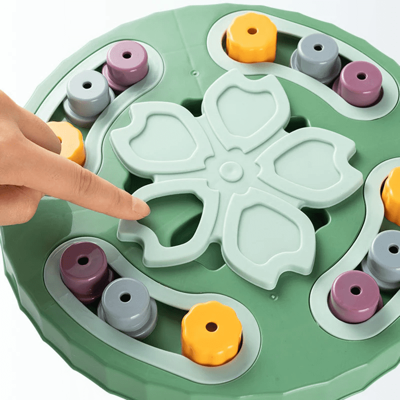 Détails de notre puzzle de fouille interactif pour chien et chat