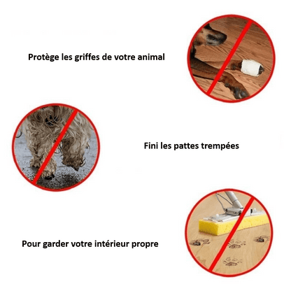 Avantages de notre chaussure imperméable pour chien