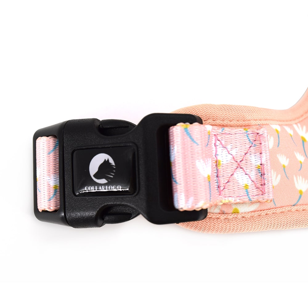 Détails de notre harnais rose pour petit chien