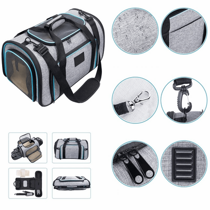 Détails de notre sac de transport spacieux pour chat et chien