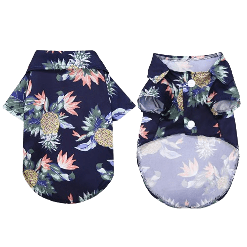Chemise Hawaïenne bleue pour chien et chat
