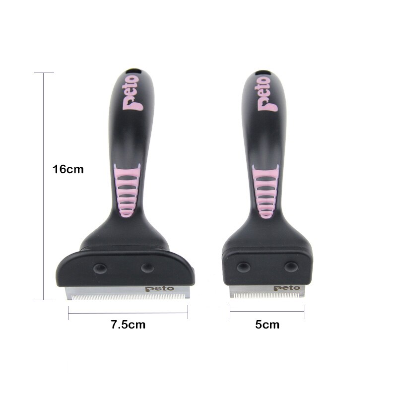 Dimensions de nos brosses d'épilation pour animaux