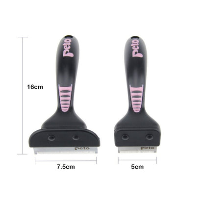 Dimensions de nos brosses d'épilation pour animaux