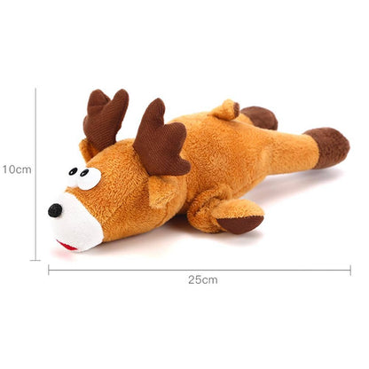 Dimensions de la peluche en forme de cerf pour chien