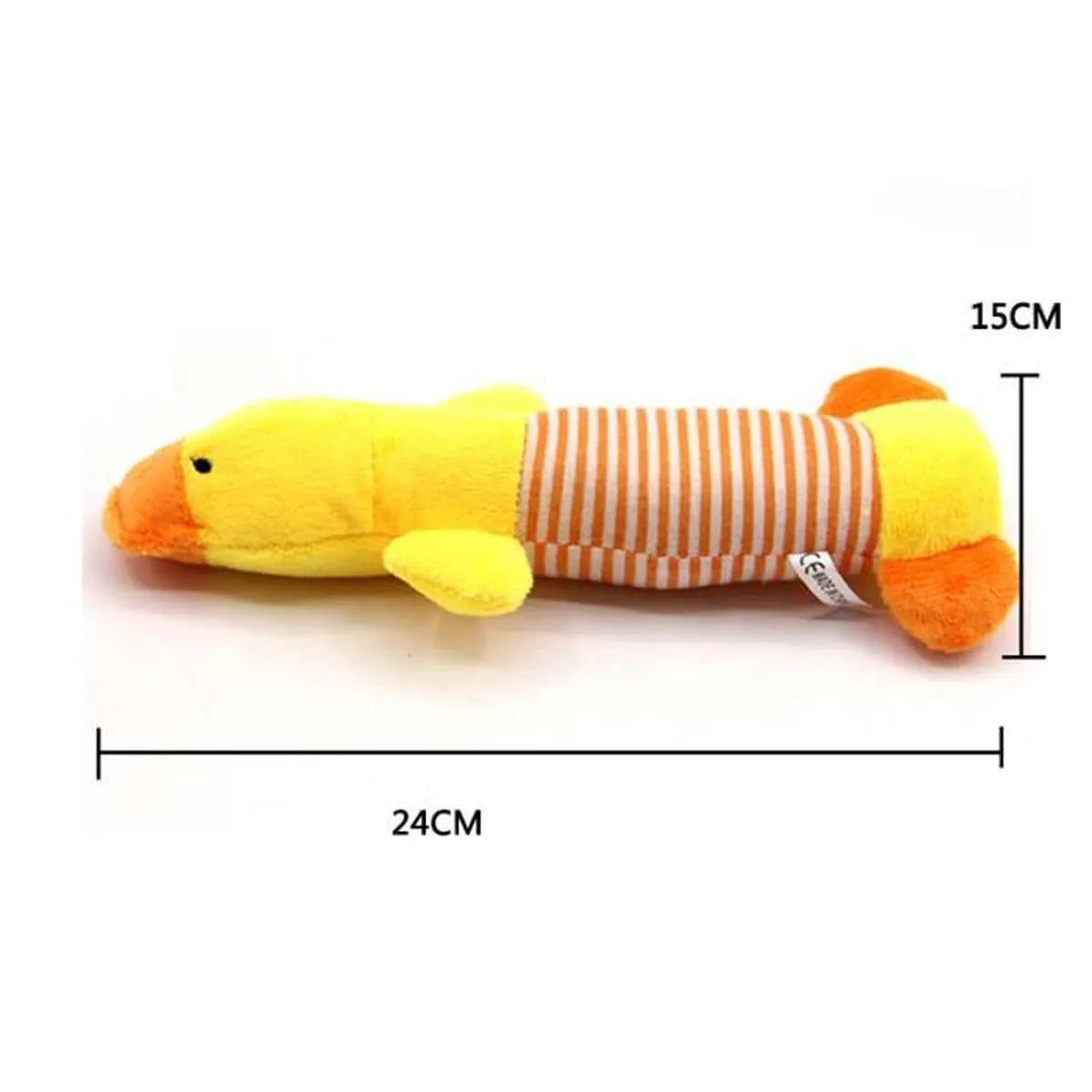 Dimensions de la peluche ornithorynque pour chien