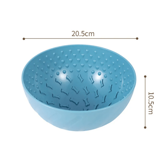 Dimensions de notre bol à lécher pour chien