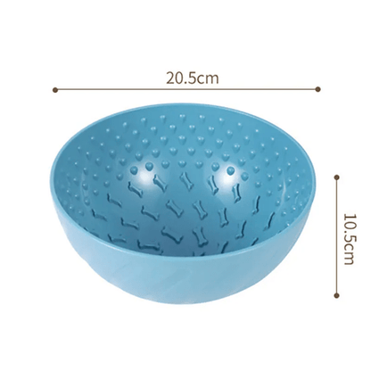 Dimensions de notre bol à lécher pour chien