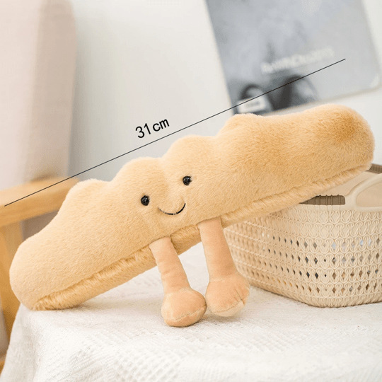 Dimensions de notre peluche pour chien baguette