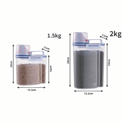 Dimensions de nos boîtes de conservation à croquettes