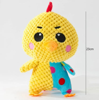 Dimensions de notre peluche à mâcher pour chien - Poussin