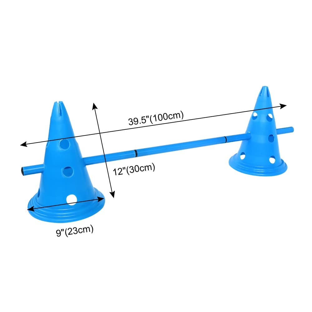 Dimensions du set d'entraînement au saut pour chien