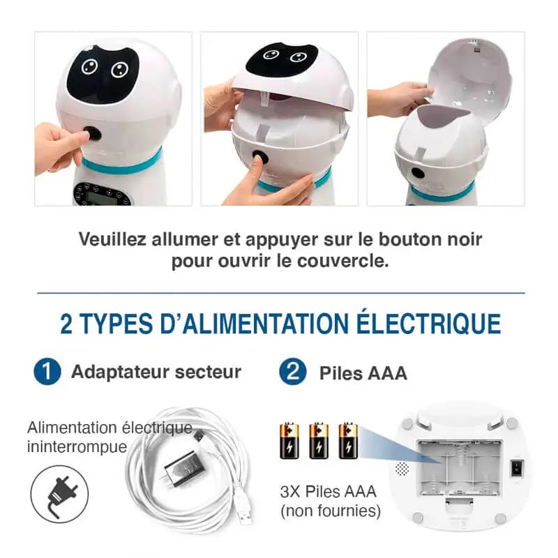 Facilité d'utilisation et d'entretien de notre distributeur intelligent de croquettes