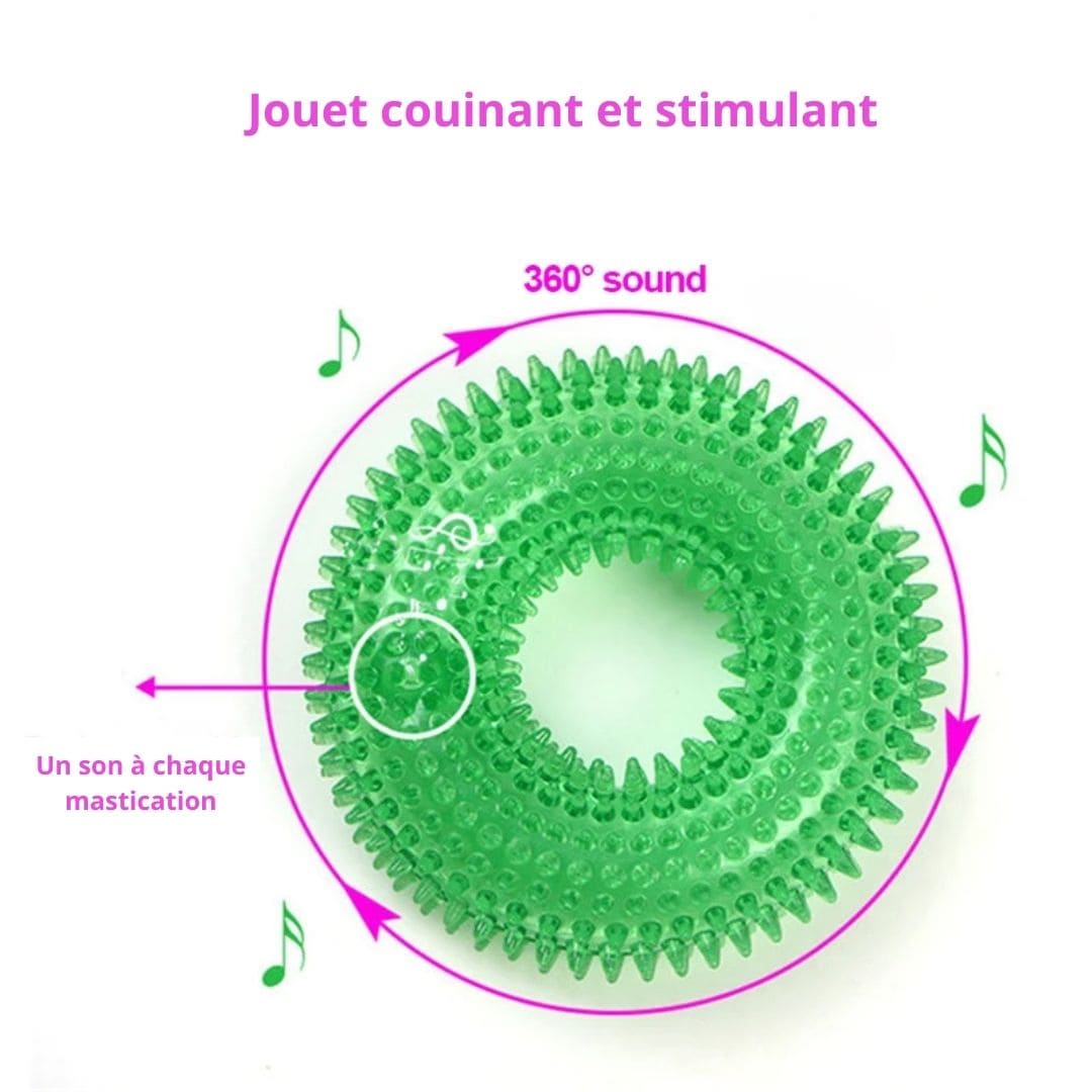 Jouet couinant et stimulant