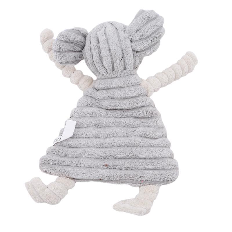 Peluche en forme de souris pour chien vue de dos