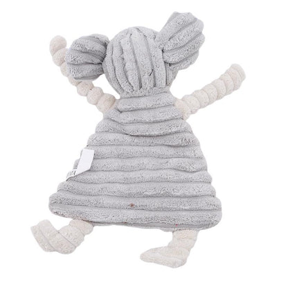 Peluche en forme de souris pour chien vue de dos