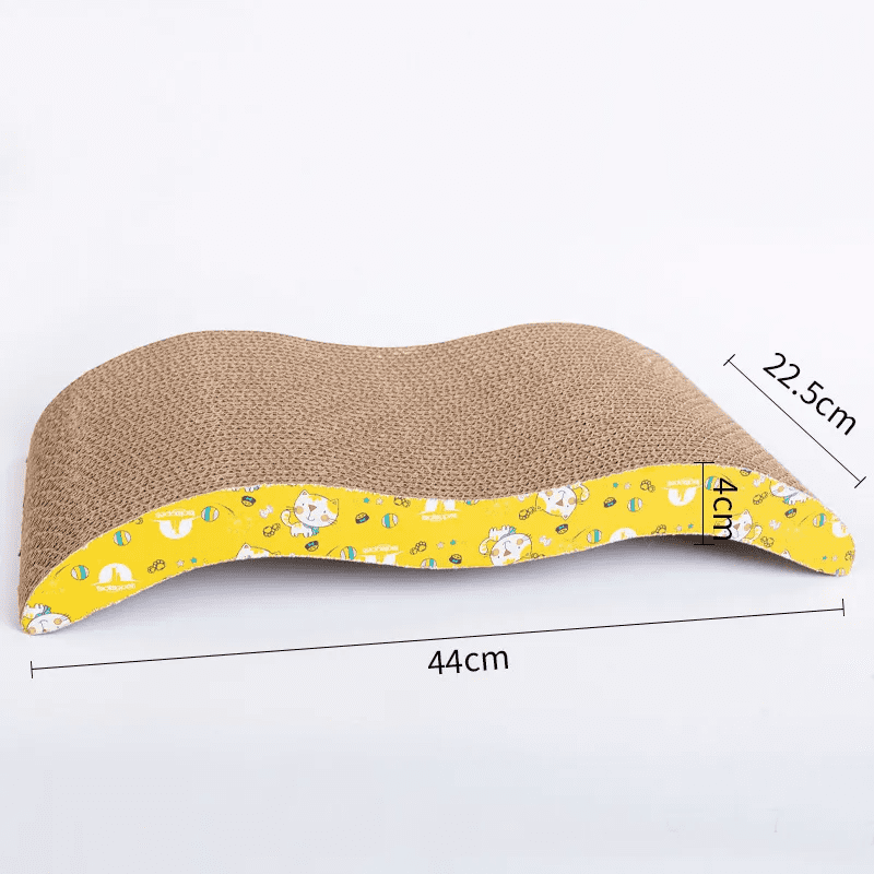 Dimensions de notre griffoir horizontal pour chat - Double vague